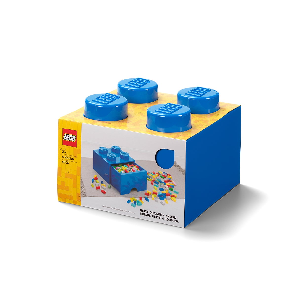 LEGO - 4 KNOBS BRICK 1 DRAWER BRIGHT BLUE (6) ML
